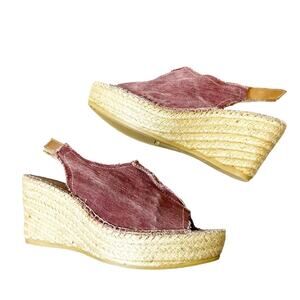 Toni pons Lugano Espadrille Wedge Sandal sz 41